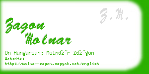 zagon molnar business card